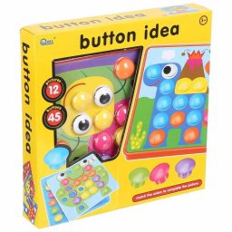 Joc mozaic creativ, piese mari, de tip Fantacolor Junior, Button Idea, Genius Art