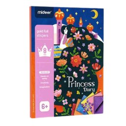 Set stickere cu foita de aur, autocolant, Princess Diary, 8 buc set