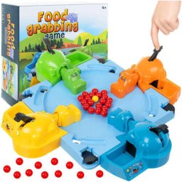 Jocuri de societate Joc de societate, Hungry Hippos, interactiv, 2 - 4 jucatori, Hipopotamii flamanzi