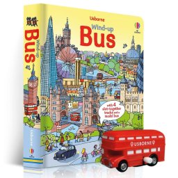 Carte Interactiva cu Autobuz London Tour, 4 Piste Detasabile si Jucarie, Wind-up Bus, Varsta 3 ani+