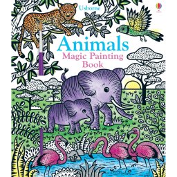 Carte de Colorat cu Apa, Magic Painting, 16 planse, Animals Magic Painting Book, Varsta 5 ani+
