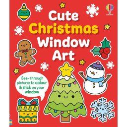 Carte de colorat pentru geam, Cute Christmas Window Art, 5 Ani+