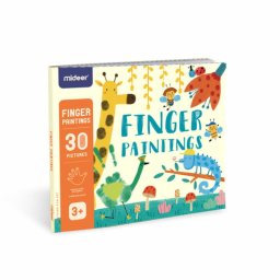 Carte de pictat cu degetele, cu activitati finger paint