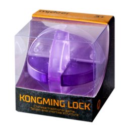 Joc Kongming Lock pentru antrenarea creierului si a rabdarii, Lu-Ban Ball, brain twister