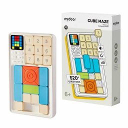 Klotski Cube Maze, Joc de Inteligenta cu AI Integrat, de Gandire Logica, Boardgame, Puzzle Avansat cu Piese si Blocuri Magnetice