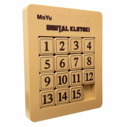 Joc Klotski inteligent, de gandire logica, 15 blocuri magnetice, IQ Slide Brain Game, 6 ani+, tip tetris puzzle, din plastic, 16 x 20 x 2 cm