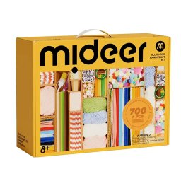 Set creatie Mideer 700 piese art craft copii, kit DIY cu materiale creative, 8+ ani