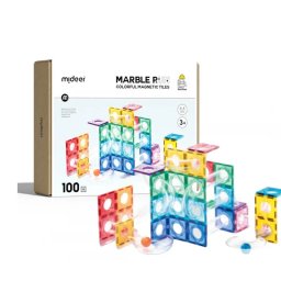 Set de constructie magnetic, marble run, 100 piese