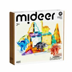 Set de constructie magnetic, 48 piese, Dinozauri, MiDeer Jurassic Adventure