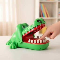 Crocodilul la dentist, Joc interactiv de indemanare pentru copii, distractie si suspans