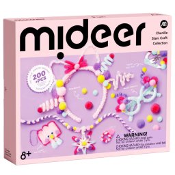 Set Creativ accesorii din tije plusate pentru copii, Chenille Stem Craft, 200+ Piese, Bijuterii si Decoratiuni