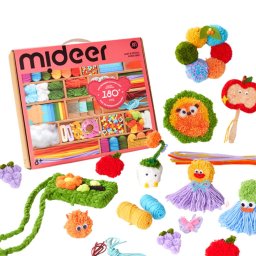 Set Creativ Art Craft Deluxe cu 180+ Piese, Kit Complet de Lucru Manual si Accesorii