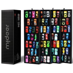 Set 100 Masinute din Metal Alloy Multicolor, Vehicule cu Detalii Realiste si Finisaj Premium