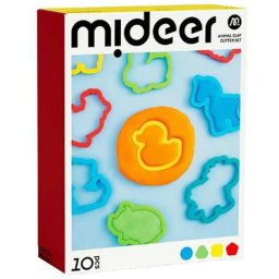 Set 10 Forme pentru Plastilina Mideer MD1543 , Accesorii Modelaj Animale pentru Copii