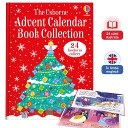 Calendar Advent Usborne 2026, 24 Carti pentru Copii in Engleza, Advent Calendar Book Collection, 3 Ani+