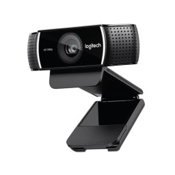 CAMERA web LOGITECH Webcam C922, Full HD rez 1920 x 1080, USB 2.0, microfon, negru, "960-001088" (timbru verde 0.18 lei)