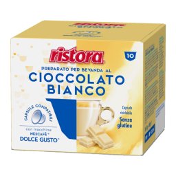 Capsule cafea Ristora White Choko compatibil Nescafe Dolce Gusto, 10 buc
