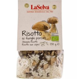 Set 2 x Risotto Bio cu Ciuperci Porcini, 250 g, LaSelva