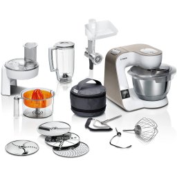 Robot de bucătărie cu cântar MUM5XW40 MUM Seria 4, Alb/Champagne