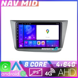 Navigatie auto Seat Leon 2005-2012 Android 12, 4GB RAM, 64GB, CarPlay