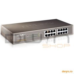 Switch 16 Port-uri 10/100, carcasa metalica 1U 13-inch