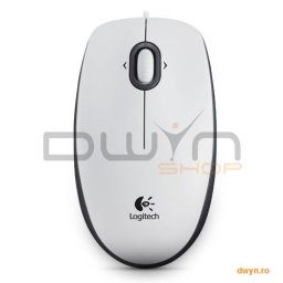 MOUSE Logitech 'B100' OEM Optical USB Mouse, White '910-003360'