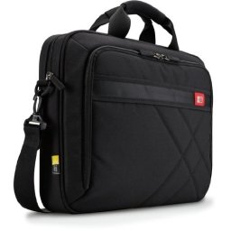 Geanta laptop 17' Case Logic, buzunar interior 10.1', buzunar frontal, poliester, black 'DLC117'