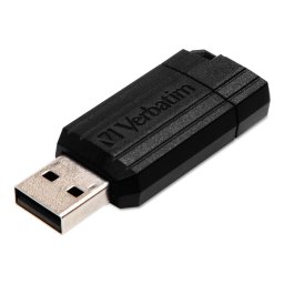 Memorie USB Verbatim 32 GB Pin Stripe, negru