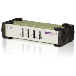 ATEN CS84U 4-Port PS/2-USB KVM Switch, 4x Custom KVM Cable Sets, Non-powered