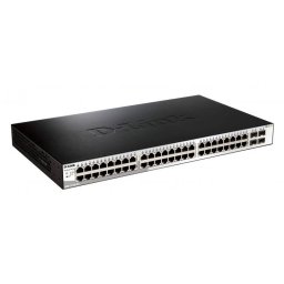 D-Link Smart Switch 52 porturi 10/100/1000 Gigabit cu 4 Combo 1000BaseT/SFP