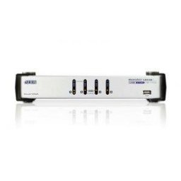 ATEN CS1744 4-Port USB Dual View KVMP Switch (2xVGA cards) 2-port USB Hub, Audio