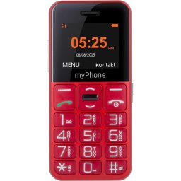 Telefon mobil MyPhone Halo Easy, 2G, 1.8", VGA, 1000mAh, Rosu