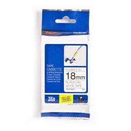 Brother TZEFX241 Brother TZEFX241 Banda laminata flexi id 18mm BLACK ON WHITE