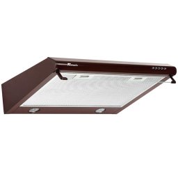 Hota traditionala Tornado Bona 10 (50) LED, 1 motor, latime 50 cm, absorbtie 380 m3/ora, filtru anti-grasimi aluminiu 5 straturi, Maro