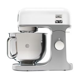Mixer cu bol Kenwood Chef KMX750WH, 1000W, 6 trepte, Bol Inox 5 l, Argintiu