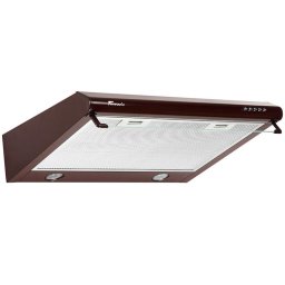 Hota traditionala Tornado Bona 20 (60) LED, 2 motoare, latime 60 cm, absorbtie 560 m3/ora, filtru anti-grasimi aluminiu 5 straturi, Maro