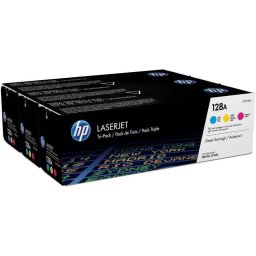 TRIPACK CMY CF371AM CARTUS TONER NR.128A 3X1,3K ORIGINAL HP LASERJET CM1415FN