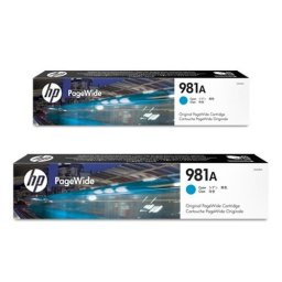 CARTUS CYAN NR.981A J3M68A ORIGINAL HP PAGEWIDE ENTERPRISE 556DN