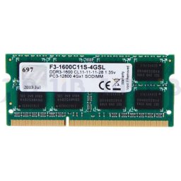 G.SKILL F3-1600C11S-4GSL G.Skill DDR3L 4GB 1600MHz CL11 SO-DIMM 1.35V