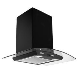 Hota tip Cupola Tornado Eva 1200 (60) LED, 1 motor Turbo, latime 60 cm, 3 viteze, absorbtie 1200 m3/ora, filtru anti-grasimi aluminiu 5 straturi, Negru