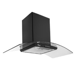 Hota tip Cupola Tornado Eva 1200 (90) LED, 1 motor Turbo, latime 90 cm, 3 viteze, absorbtie 1200 m3/ora, filtru anti-grasimi aluminiu 5 straturi, Negru