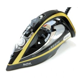 Fier de calcat cu abur Tefal Ultimate Pure FV9865, 3000 W, 250 g/min, 350ml, Oprire automata, Negru/Auriu