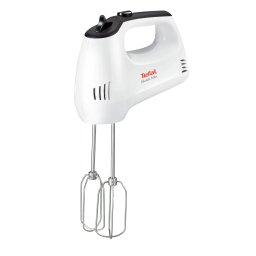 Mixer de mana Tefal Quick Mix HT310138, 300W, 5 viteze, functie Turbo, 2 accesorii pentru aluat, 2 teluri, Alb