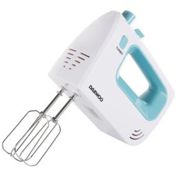 Mixer de mana Daewoo, putere 300 W, functie Turbo, 5 viteze, accesoriu framantare, palete amestecare, carcasa ABS, culoare turcoaz