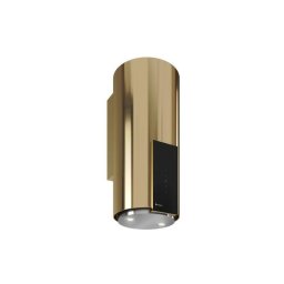 Hota cilindrica decorativa de perete Globalo, Roxano 39.1, clasa energetica B, capacitate de absorbtie 710 mc/h, 4 trepte, Auriu deschis