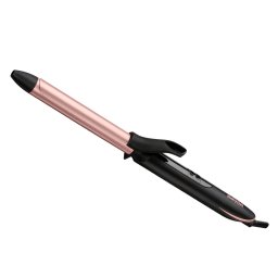 Ondulator BaByliss C450E, Defined Curls 19mm, 210 grade, Invelis Quartz-Ceramic, 6 trepte de temperatura, LED, Roz/Negru