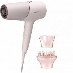 Uscator de par PHILIPS Seria 5000 BHD530/00, 2300W, 2 viteze, 3 trepte de caldura,tehnologie ThermoShield culoare: Bej