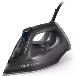 Fier de calcat Philips DST3041/80, putere 2600W, jet continuu de abur 40g/min negru rezervor de apa 300ml, talpa ceramica, oprire automata