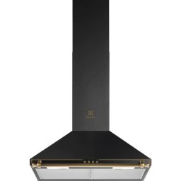 Hota incorporabila decorativa Electrolux EFC226R, Putere de absorbtie 420 mc/h, 1 motor, Filtre aluminiu lavabil, 60 cm, Negru rustic