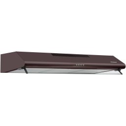 Hota traditionala Heinner HCH-490-BRW, 2 motoare, Putere de absorbtie 304.5 m3/h, Lumina LED, 3 trepte de viteza, 90 cm, Maro